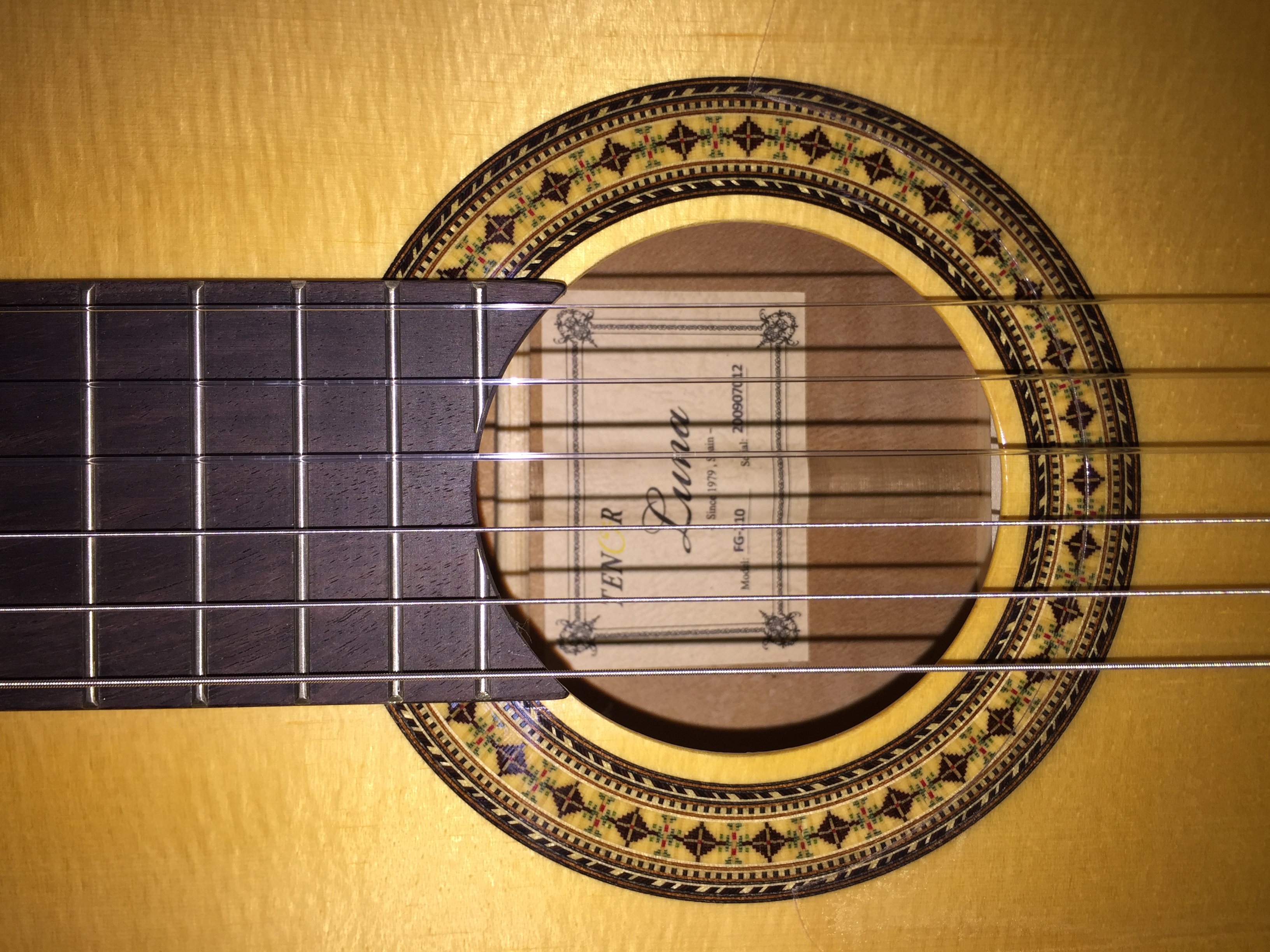 IMG_8306 מוצרים מקוריים של טנור:  גיטרה פלמנקו טנור - לונה / Tenor - Luna
