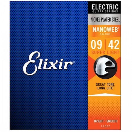 elixir-12002-electric-guitar-strings-nanoweb-super-light7 ELIXIR: Elixir Electric Nanoweb 09/42