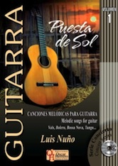 puestadelsol1 ספרים: Puesta del Sol 1 - melodic songs for guitar