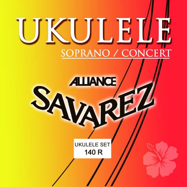 ukulele_savarez מיתרים ליוקללה : סט מיתרים ליוקללה 140R