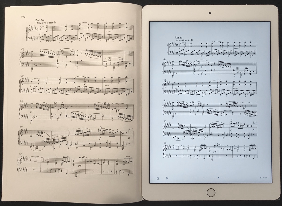 henle sheet music app printed layout