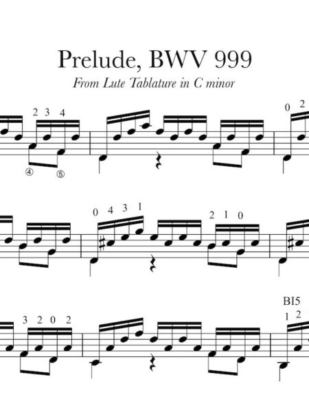 Bach Prelude BWV999 Sample