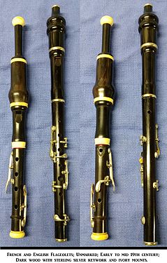 French and english flageolets