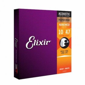 Elixir Acoustic 10/47 phosphor Bronze - Nanoweb