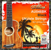 סט מיתרים שחורים ליוקללה קונצרט