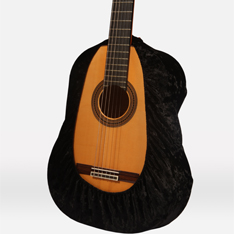 כיסוי מגן שחור לגיטרה