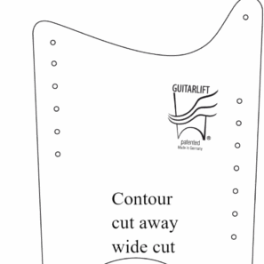 Guitarlift Medium Cut away - גיטרליפט בינוני קטווי