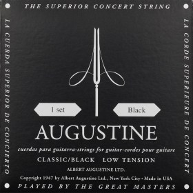 סט מיתרים לגיטרה קלאסית- אגוסטין קלאסיק שחור -Augustine Classic / Black
