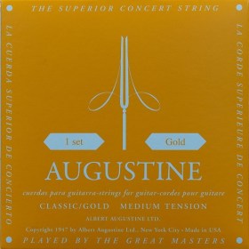 סט מיתרים לגיטרה קלאסית אגוסטין קלאסיק זהב -Augustine Classic / Gold
