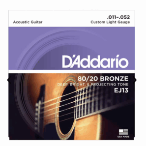 מיתרים לגיטרה אקוסטית  Bronze EJ13 80/20 -11-52