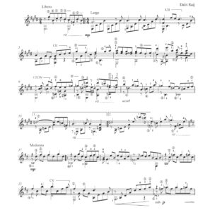 שטה בזמן, יצירה מקוריות מאת המלחינה דלית רייך. זוהי תמונה שמציגה את העמוד הראשון של חוברת התווים.