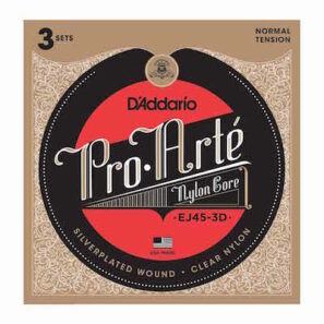 שלושה סטים של מיתרים לגיטרה קלאסית EJ45-3D