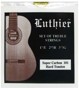 סט מיתרים לגיטרה קלאסית לוטיאר Treble set Titanium Super Carbon