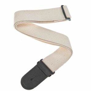 רצועה לבנה מכותנה לגיטרה